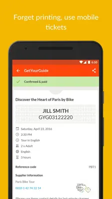 GetYourGuide android App screenshot 1